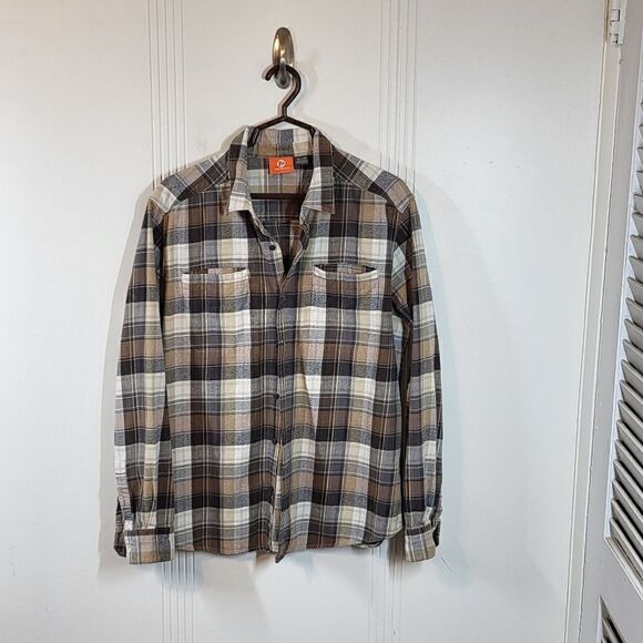 Merrell Men's Flannel Button Down Shirt - Picture 1 of 6